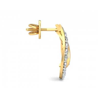 Genn Diamond Earrings In Gold
